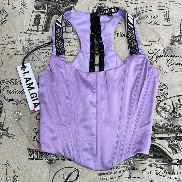 I Am Gia Siobhan Lilac Corset - Picture 7 of 16